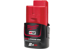 Milwaukee M12B2 REDLITHIUM-ION akkumulátor 12 V, 2,0 Ah
4932430064
Milwaukee M12B2 REDLITHIUM-ION akkumulátor 12 V, 2,0 Ah Milwaukee M12B2 REDLITHIUM-ION akkumulátor 12 V, 2,0 Ah
4932430064
Milwaukee M12B2 REDLITHIUM-ION akkumulátor 12 V, 2,0 Ah